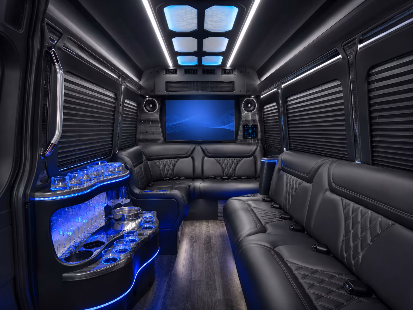st petersburg 28 passenger party bus interior